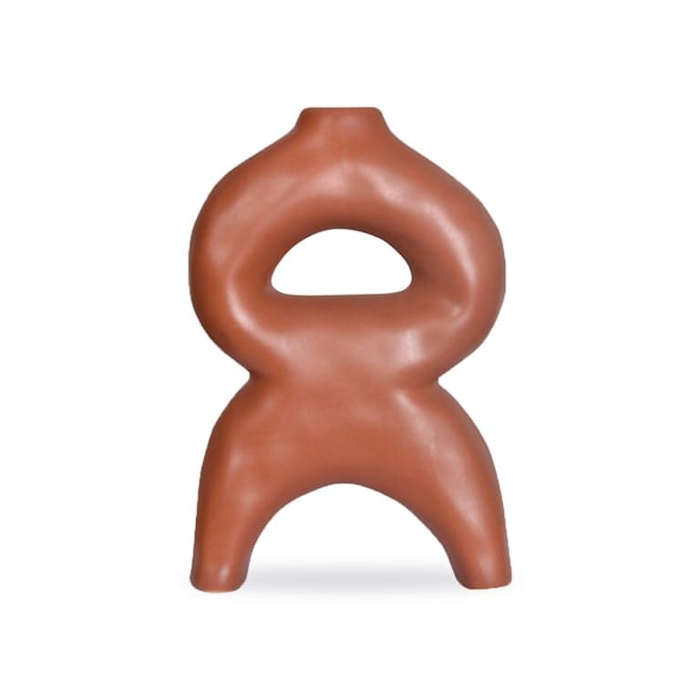 Vase Nomade terracotta sculpture biomorphique forme organique
